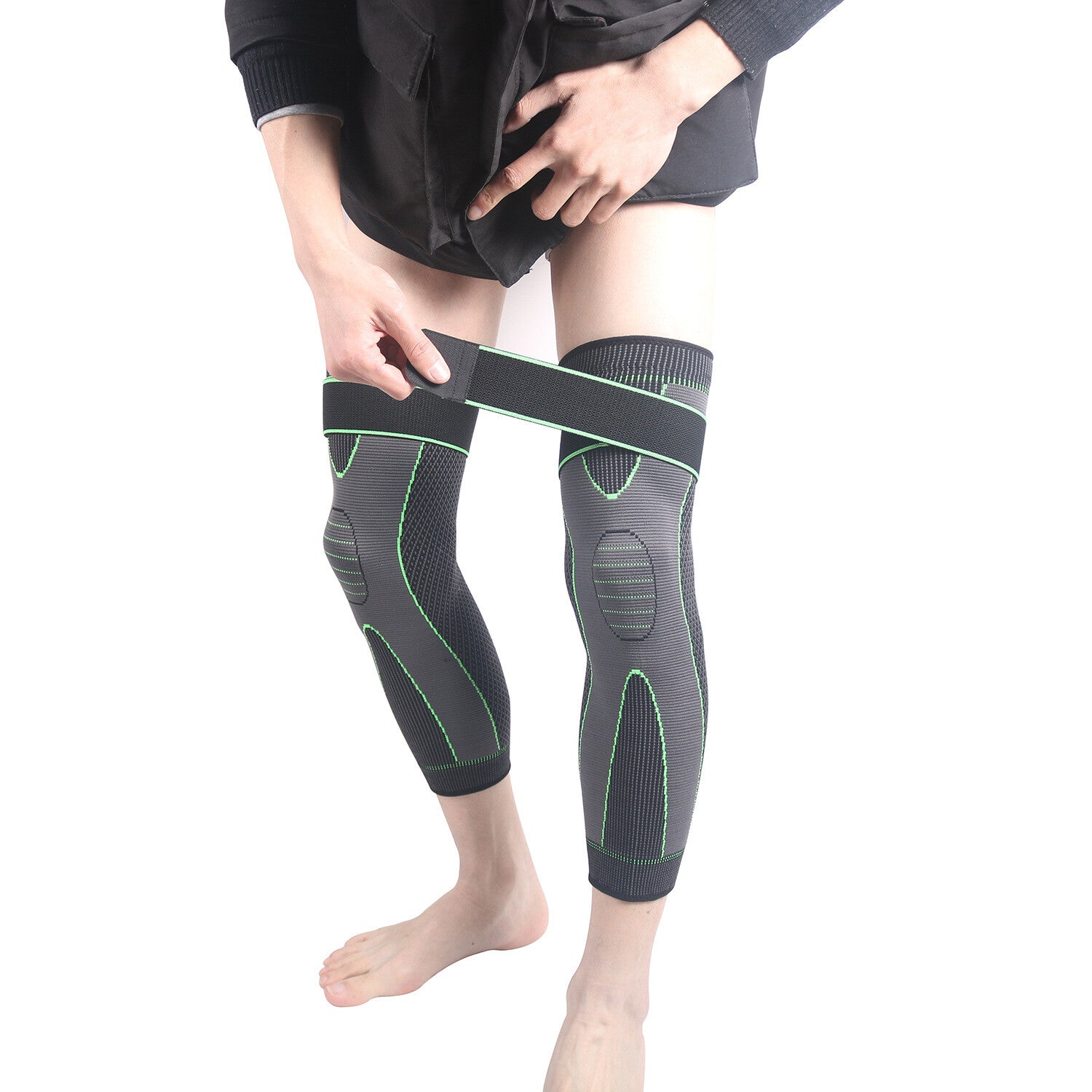 Leg Compression Sleeve Knee Brace Support Protector Arthritis Joint Pain Relief