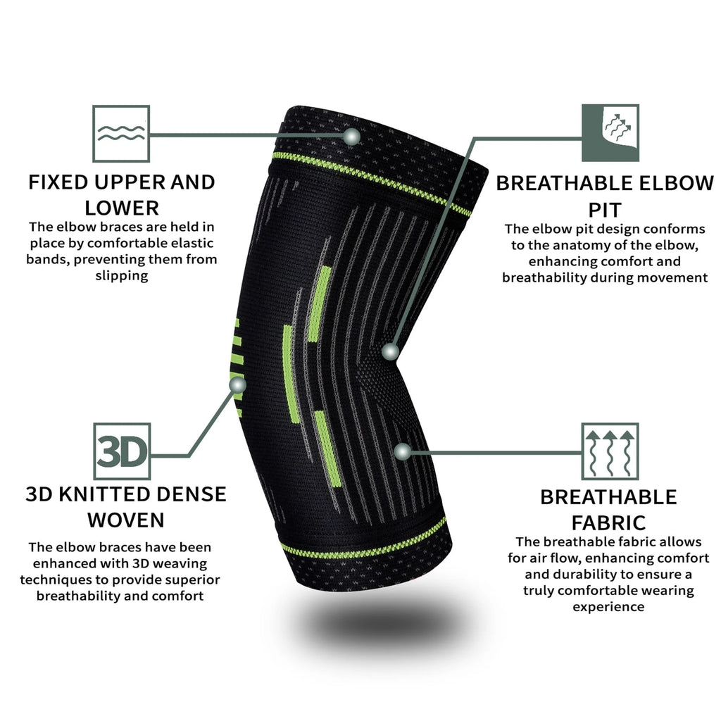 Elbow Brace,Compression Elbow Sleeves for Tendonitis and Tennis Elbow,Golfers, Arthritis, Bursitis, Elbow Pain Relief,Weightlifting, Fit for Men & Women-Xl
