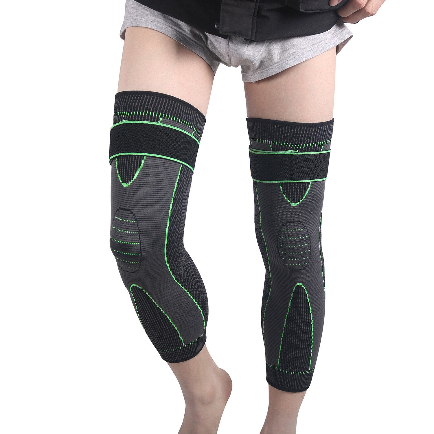 Leg Compression Sleeve Knee Brace Support Protector Arthritis Joint Pain Relief