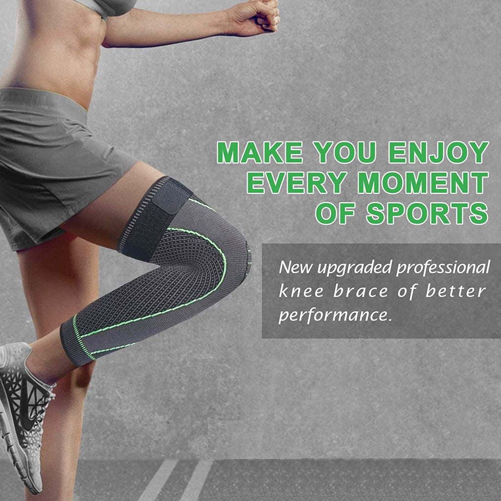 Leg Compression Sleeve Knee Brace Support Protector Arthritis Joint Pain Relief