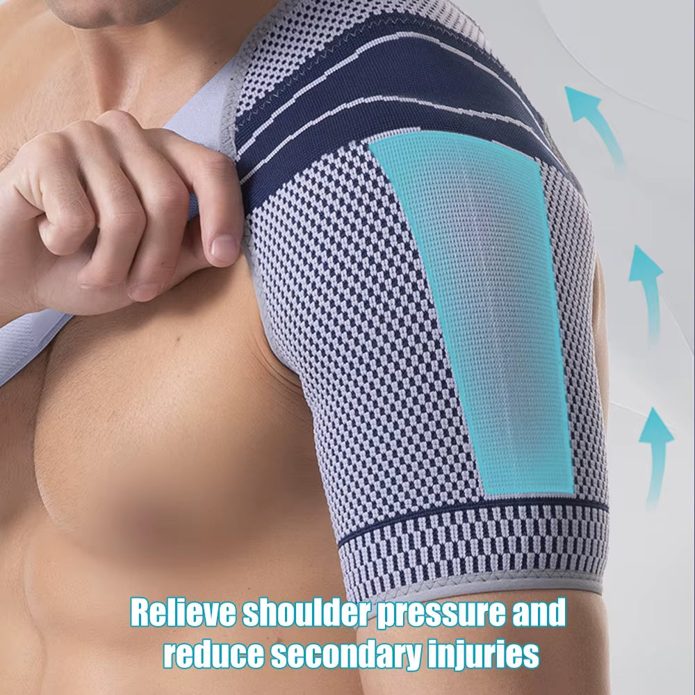 1PCS Shoulder Brace for Men Women,Left Right Shoulder Support Stabilizer Compression Sleeve with Adjustable Strap