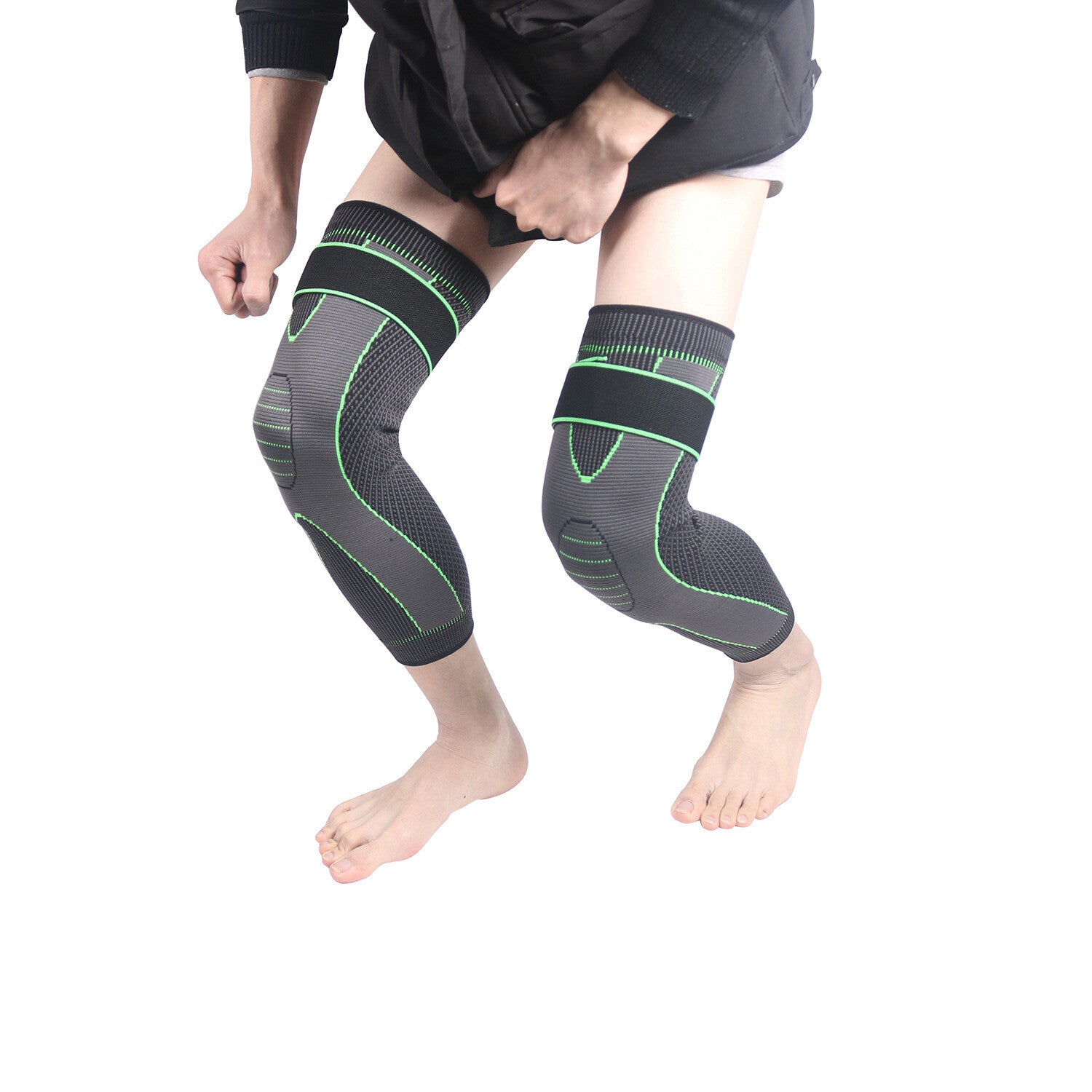 Leg Compression Sleeve Knee Brace Support Protector Arthritis Joint Pain Relief