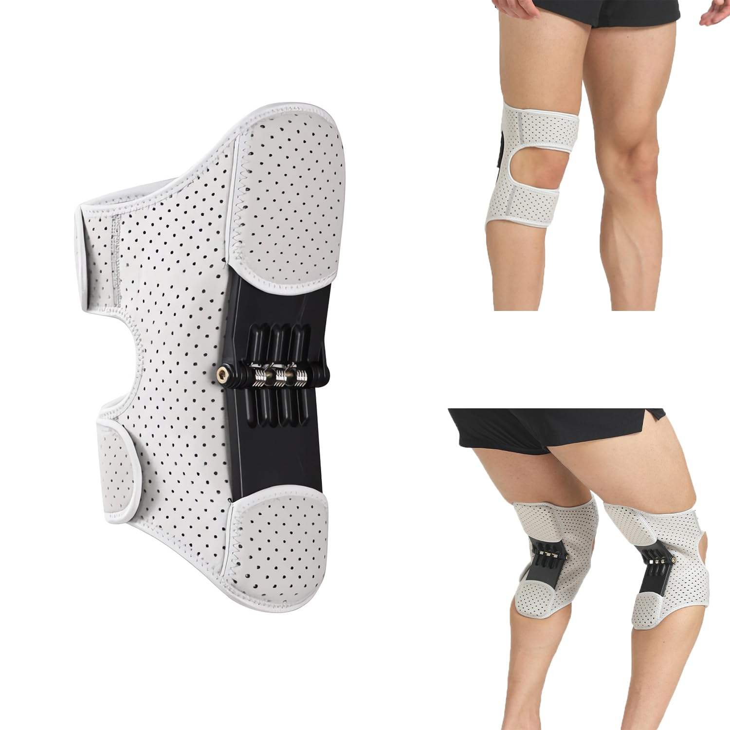 Non-Slip Joint Protection Booster Enhanced Spring-Loaded Knee Support Brace