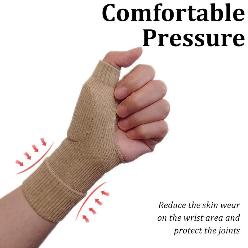 Elastic Thumb Support Brace SEBS Wrist Sleeve Breathable Knitted Protector for Tenosynovitis Hand Daily Work Sports Wear
