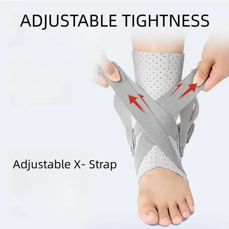 2PCS Ankle Brace for Sprained Ankle Support with Side Stabilizers for Men Women Ankle Splint Stabilizer Recovery Tendonitis