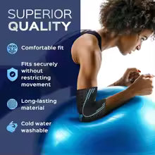 1Pcs Elbow Compression Sleeve for Men and Women, Support Tennis Golfer Elbow Relief Tendonitis Arthritis, Reduce Joint Pain