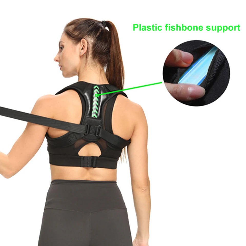 GETINFIT 1Pcs Posture Corrector Neck Back Shoulder Reshape Body Adjustable Back Clavicle Support Back Brace Men Women Unisex