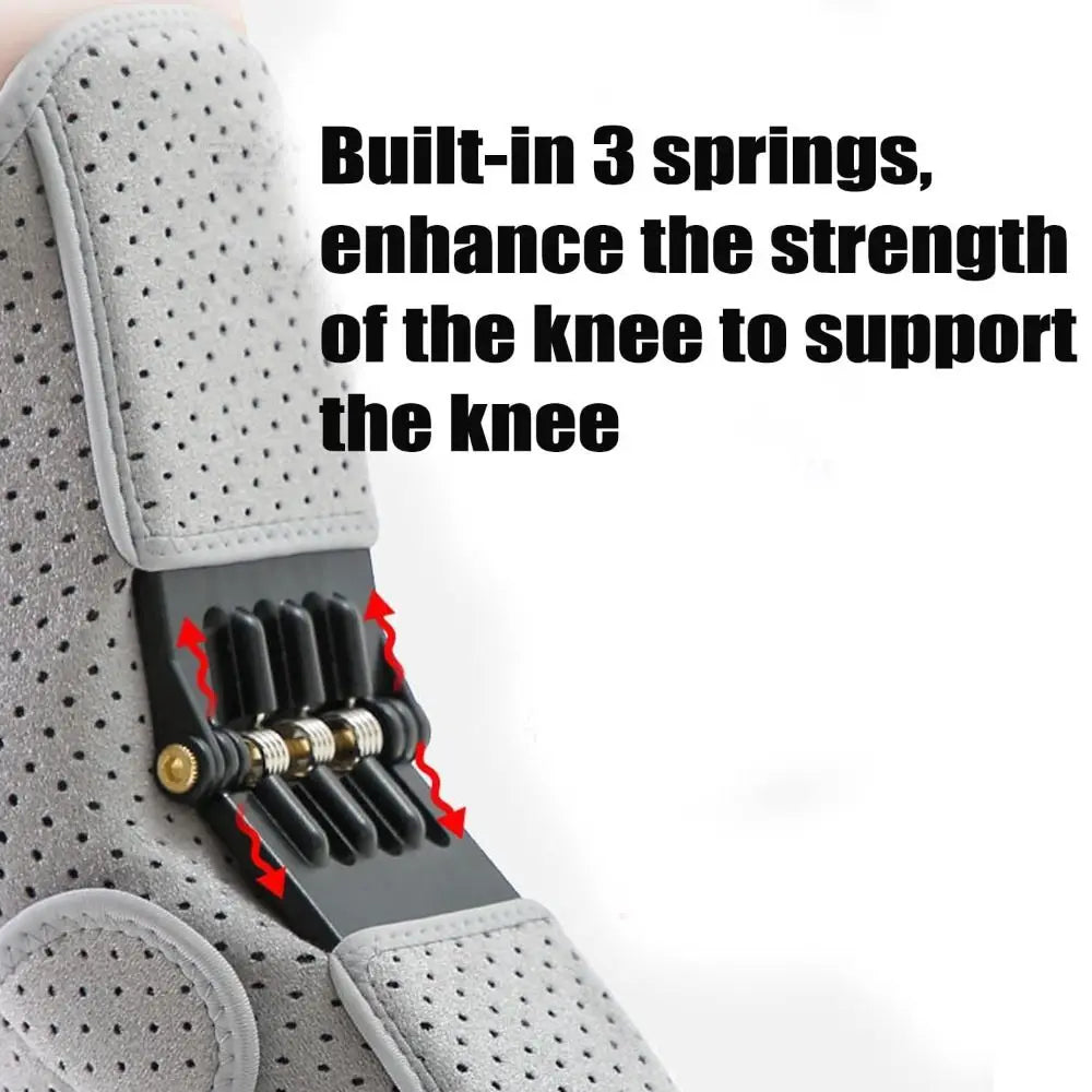 New with Powerful Rebound Springs Knee Assistive Device Non-Slip Breathable Knee Booster Adjustable Spring Stabilizer