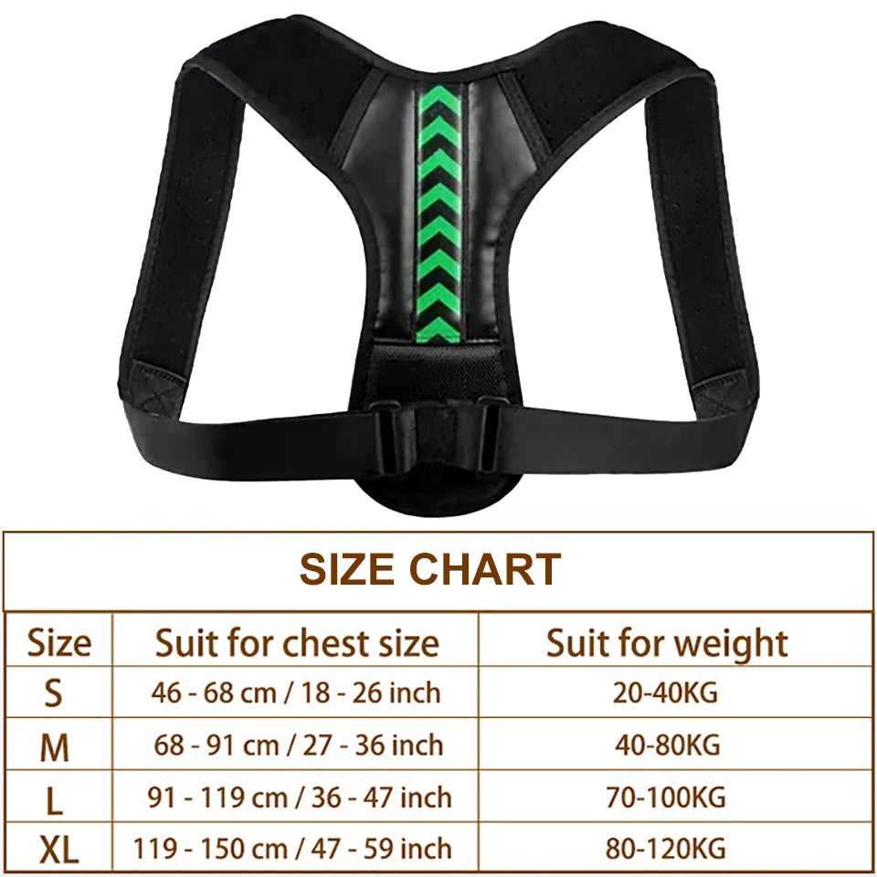 GETINFIT 1Pcs Posture Corrector Neck Back Shoulder Reshape Body Adjustable Back Clavicle Support Back Brace Men Women Unisex