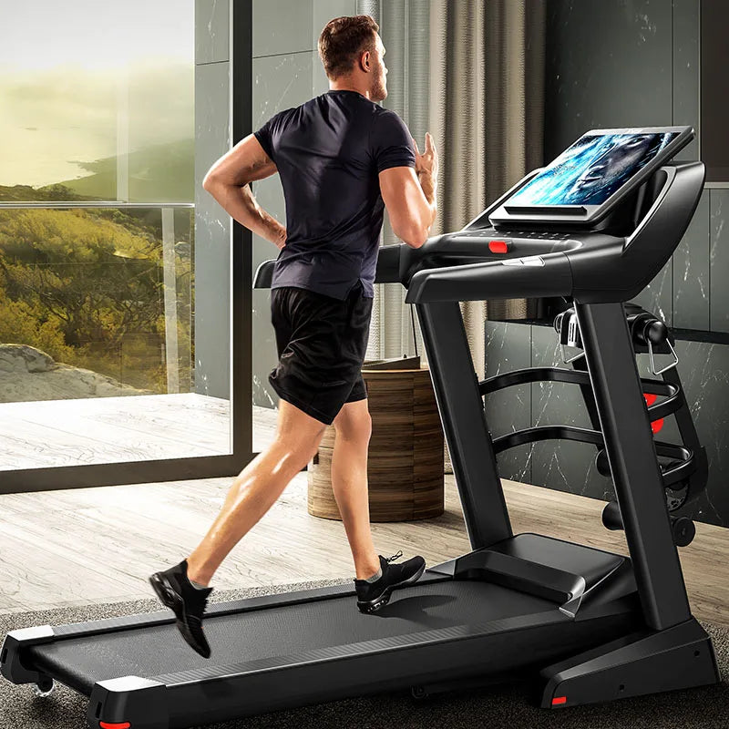 Electric Folding Treadmill Sport Gym Equipment Luxury Training Body Strong Commercial Treadmill Smart Incline Vacuum Treadmill