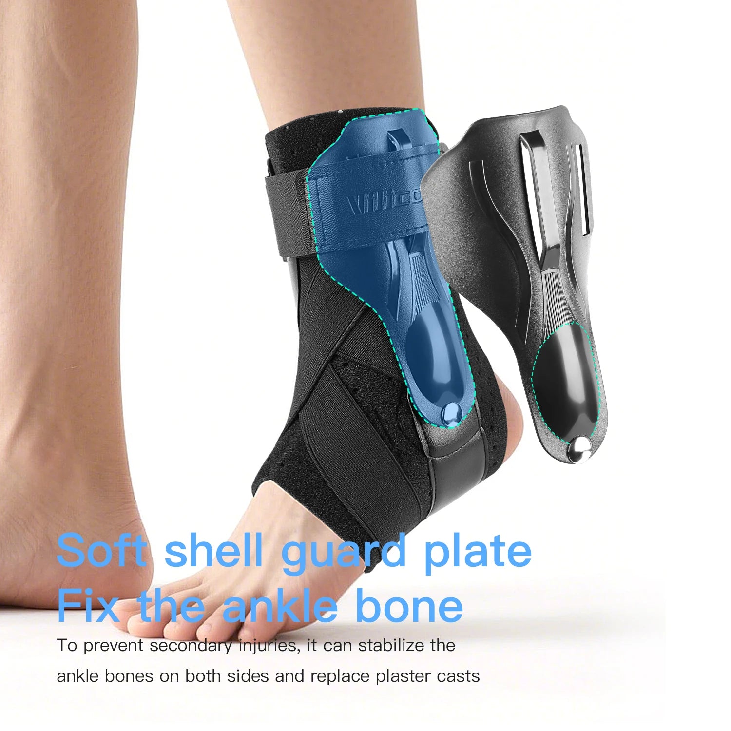 Sports Ankle Brace Compression Sleeve for Ankle Sprains, Ankle Support Plantar Fasciitis Socks for Basketball