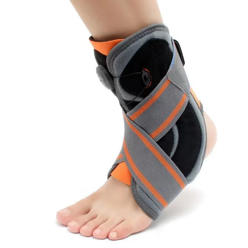Unisex Ankle Orthosi Bracket Elastane Foot Stabilizer with Protective Rotary Ankle Strap for Injury Recovery Ankle Brace Support