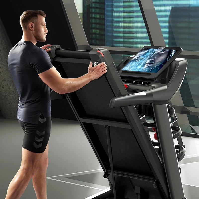 Electric Folding Treadmill Sport Gym Equipment Luxury Training Body Strong Commercial Treadmill Smart Incline Vacuum Treadmill