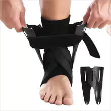 2PCS Ankle Brace for Sprained Ankle Support with Side Stabilizers for Men Women Ankle Splint Stabilizer Recovery Tendonitis
