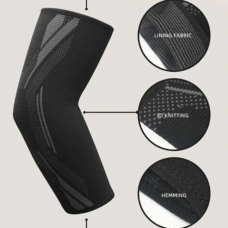 1pc Nylon Elbow Compression Sleeve, Elastic Tennis Elbow Braces For Tendonitis, Arm Supports Golfer Elbow Support
