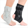 2PCS Ankle Brace for Sprained Ankle Support with Side Stabilizers for Men Women Ankle Splint Stabilizer Recovery Tendonitis