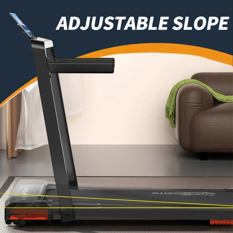 Home Use Foldable Under Desk Treadmill Machine Incline Walking Pad With Electric Motor LED Display LED Screen