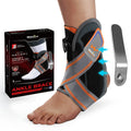 Unisex Ankle Orthosi Bracket Elastane Foot Stabilizer with Protective Rotary Ankle Strap for Injury Recovery Ankle Brace Support