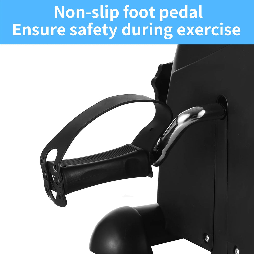 Pedal Exerciser Under Desk Bike for Home and Office Mini Bike for Rehabilitation Hand / Leg Exerciser While Sitting Seated Pedal
