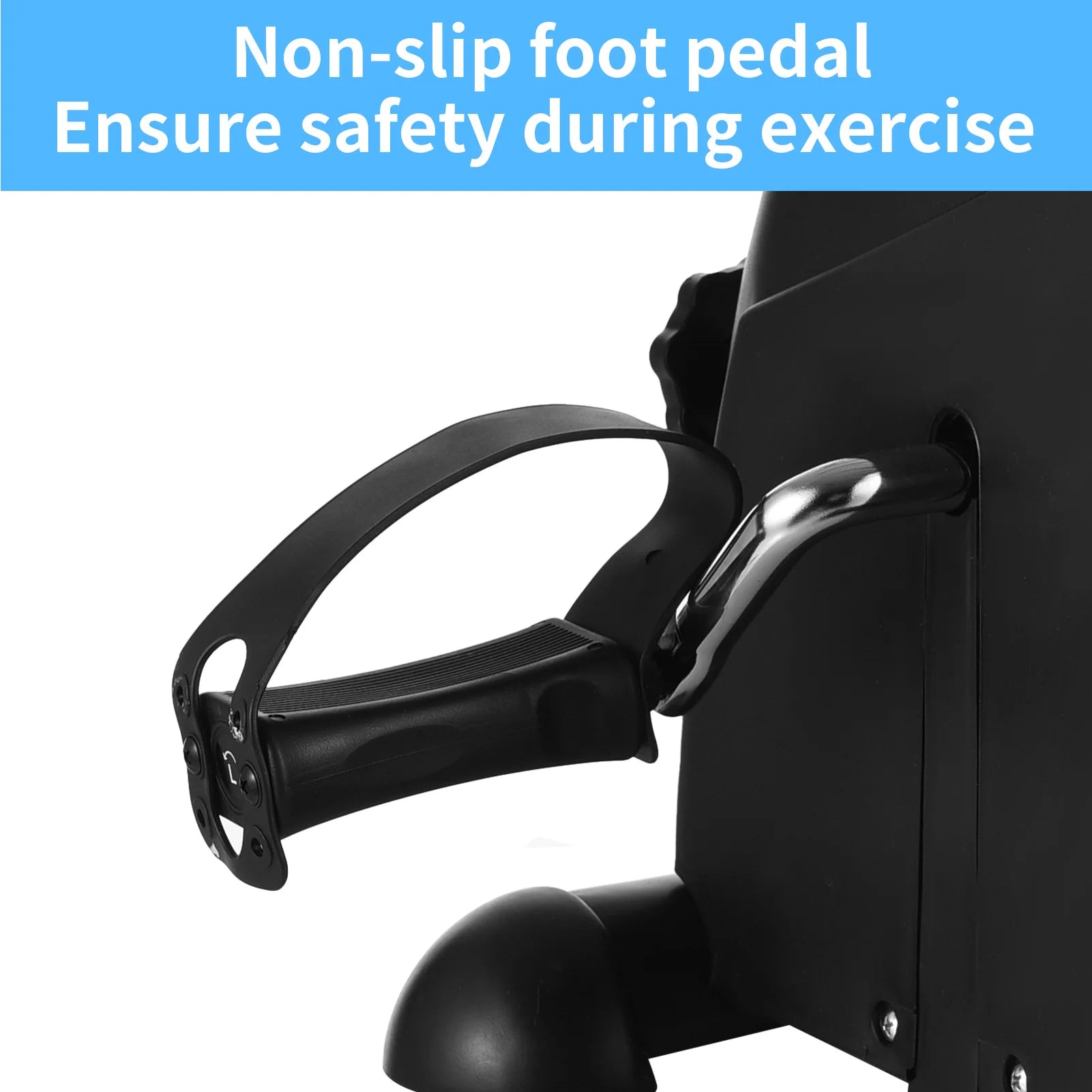 Pedal Exerciser Under Desk Bike for Home and Office Mini Bike for Rehabilitation Hand / Leg Exerciser While Sitting Seated Pedal