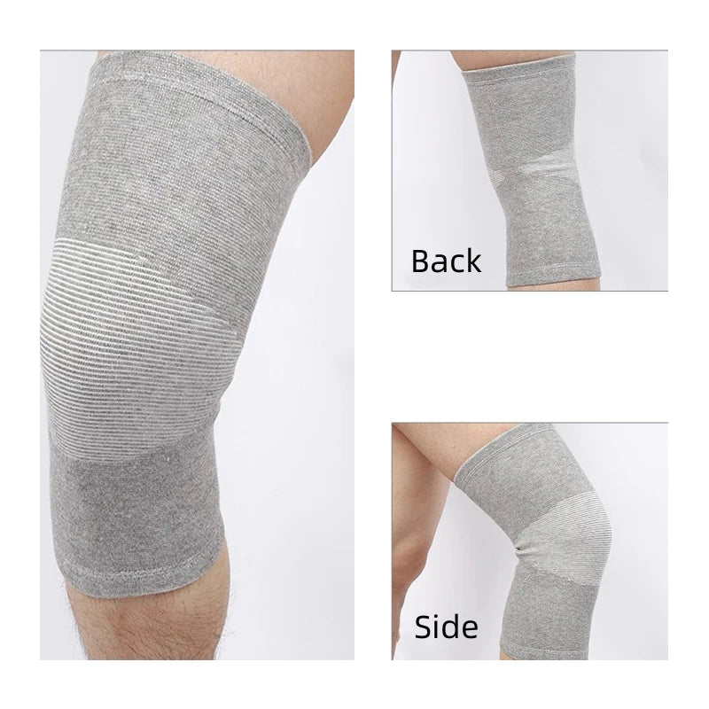 Professional Protection Breathable Bamboo Sports Knee Brace Running Compression Warm Knee Sleeve Pads,pain Relief From Illness