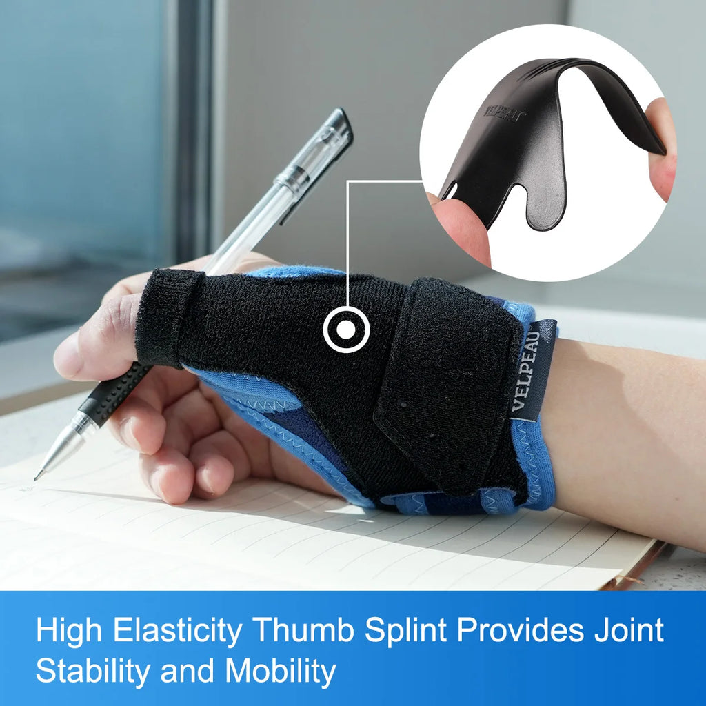 VELPEAU Thumb Brace for De Quervains Tenosynovitis, Tendonitis and Arthritis Pain, CMC Joint Thumb Splint Fits Both Hands