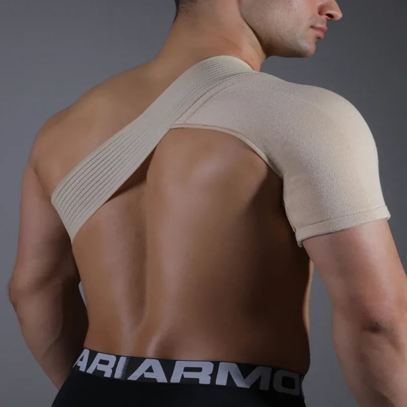 Adjustable Durable Neoprene Shoulder Support Brace Breathable Nude Back Bandage for Men And Women Pain Relief Shoulder Strap