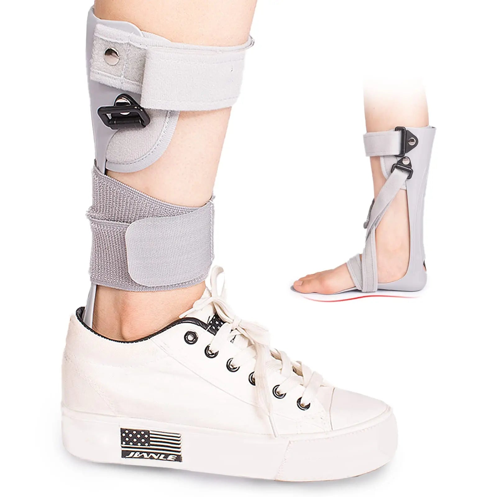 NEW Foot Drop Brace Splint Ankle Foot Orthosis Walking with Shoes or Sleeping for Stroke Hemiplegia