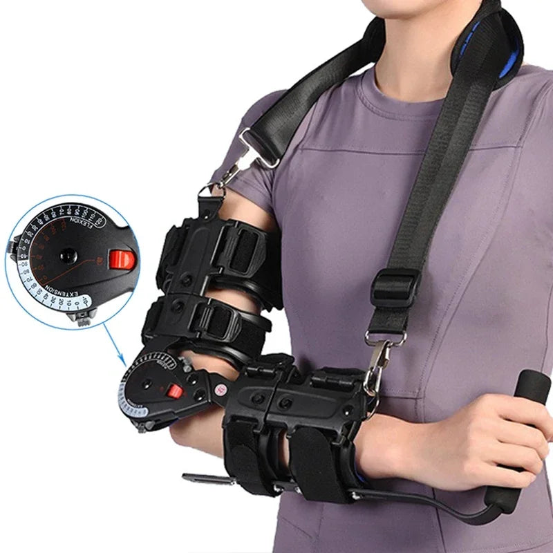 Splint Arm Injury Recovery Support Adjustable Elbow Brace Hinged Elbow Brace Hinged Elbow Brace with Sling Adjustable Stabilizer