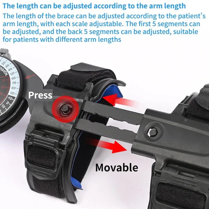 Splint Arm Injury Recovery Support Adjustable Elbow Brace Hinged Elbow Brace Hinged Elbow Brace with Sling Adjustable Stabilizer