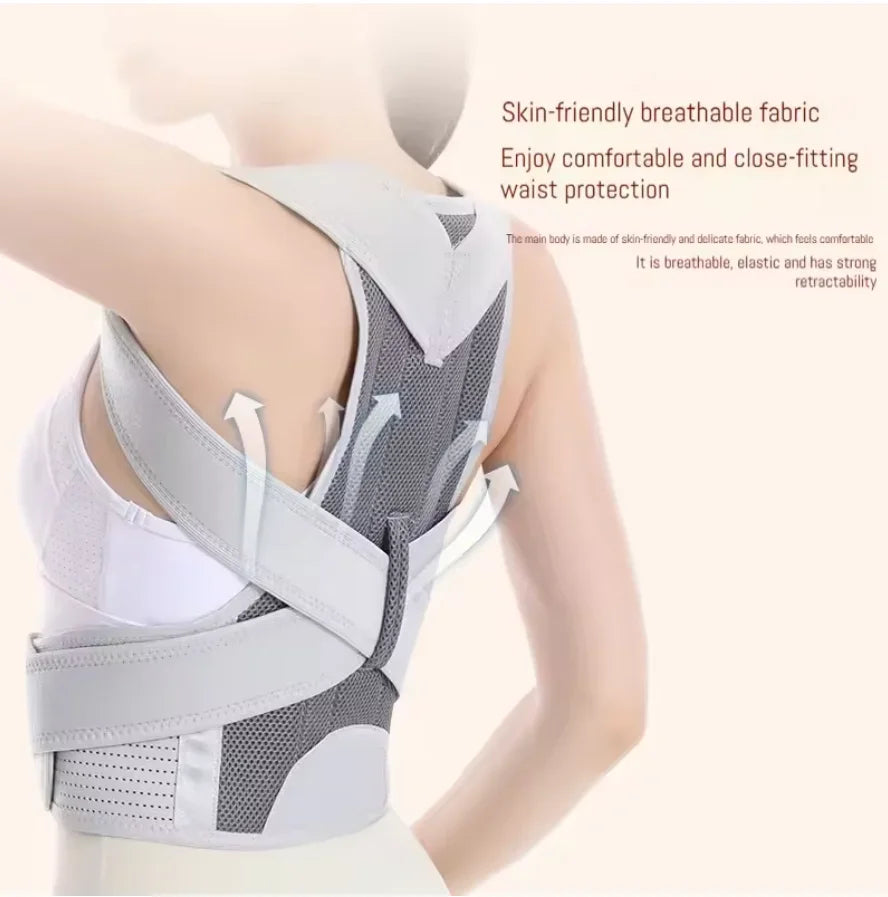 New Design Humpback Girdle Keel Upper Back Strap Brace Shoulder Posture Corrector Scoliosis Spine Support Lumbar Orthopedic Belt XXL