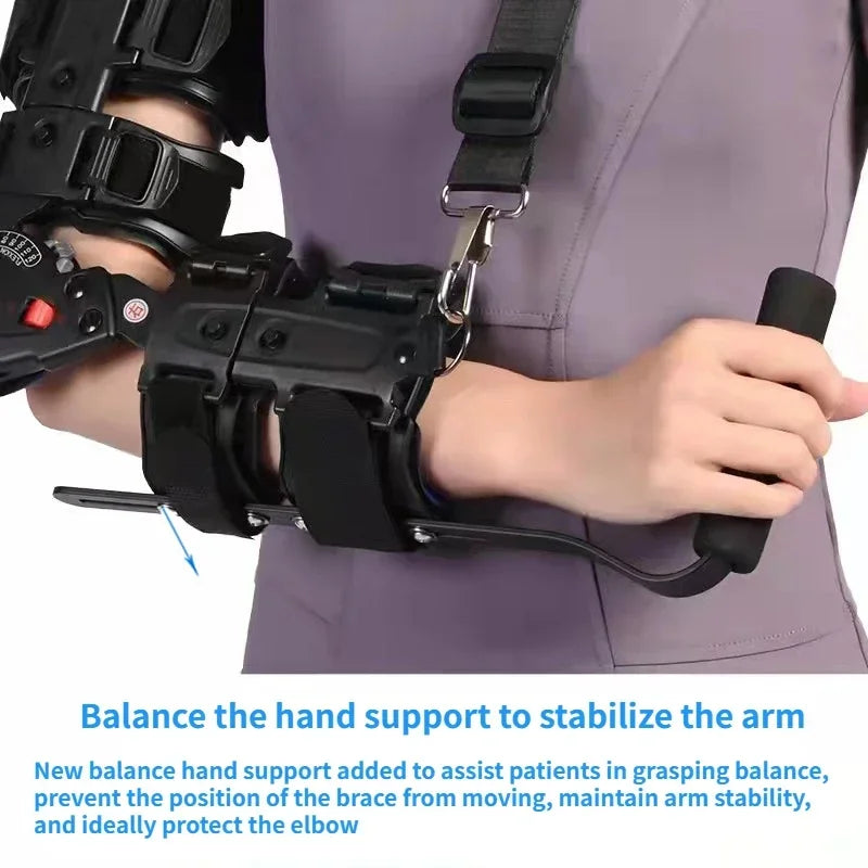 Splint Arm Injury Recovery Support Adjustable Elbow Brace Hinged Elbow Brace Hinged Elbow Brace with Sling Adjustable Stabilizer