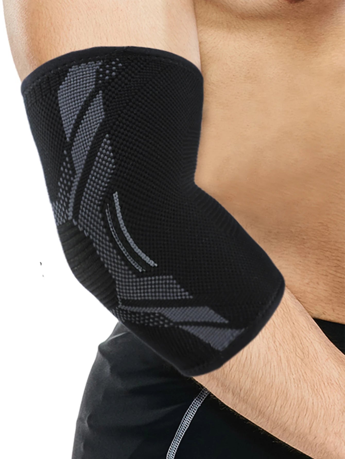 1pc Nylon Elbow Compression Sleeve, Elastic Tennis Elbow Braces For Tendonitis, Arm Supports Golfer Elbow Support