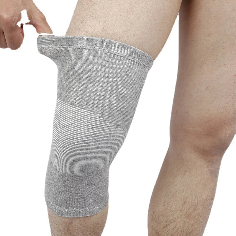 Professional Protection Breathable Bamboo Sports Knee Brace Running Compression Warm Knee Sleeve Pads,pain Relief From Illness
