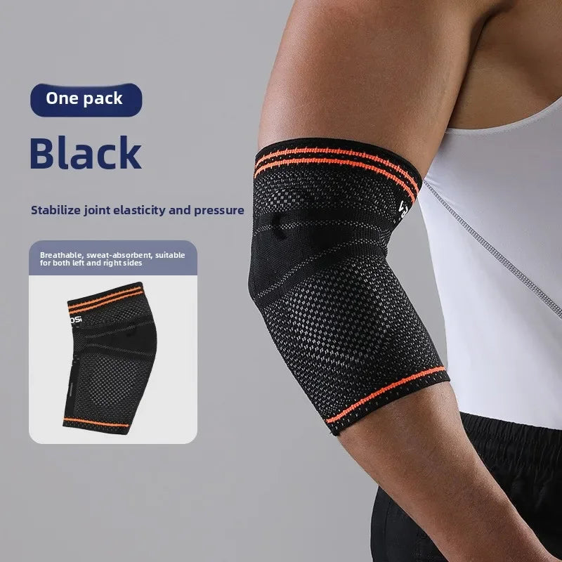 VBOSI 1pc 3D Knitted Elastic Unisex Elbow Support Arm Sleeves with Gel Pads Ergonomic Breathable Design for Women And Men