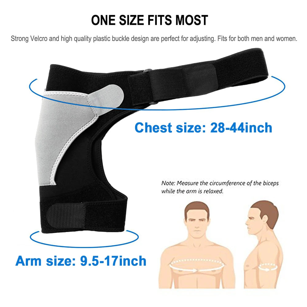 Shoulder Ice Pack Brace Cool Hot Therapy Shoulder Compression Support for Tendonitis, Dislocated Joint, Rotator Cuff Pain Relief