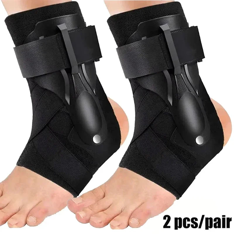 2PCS Ankle Brace for Sprained Ankle Support with Side Stabilizers for Men Women Ankle Splint Stabilizer Recovery Tendonitis