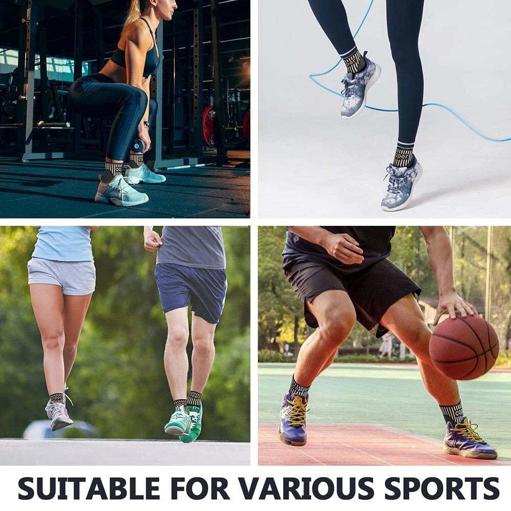 Copper Infused Ankle Brace Foot Support Compression Sleeve Sports Protectors Gym
