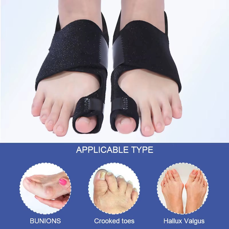 1PC Flexible Splint Separator Hallux Valgus Bunion Corrector Orthotics Feet Bone Thumb Adjuster Correction Pedicure Straightener