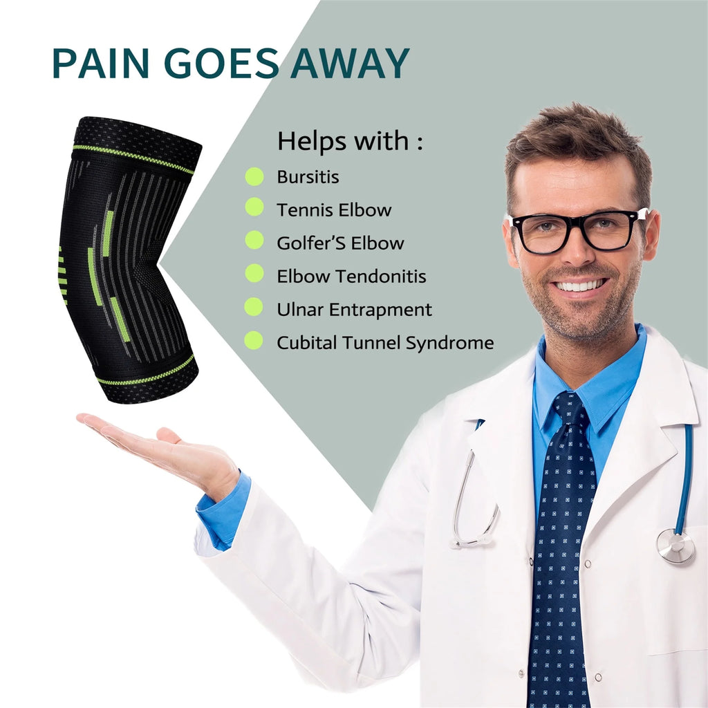 Elbow Brace,Compression Elbow Sleeves for Tendonitis and Tennis Elbow,Golfers, Arthritis, Bursitis, Elbow Pain Relief,Weightlifting, Fit for Men & Women-Xl