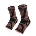Copper Infused Ankle Brace Foot Support Compression Sleeve Sports Protectors Gym